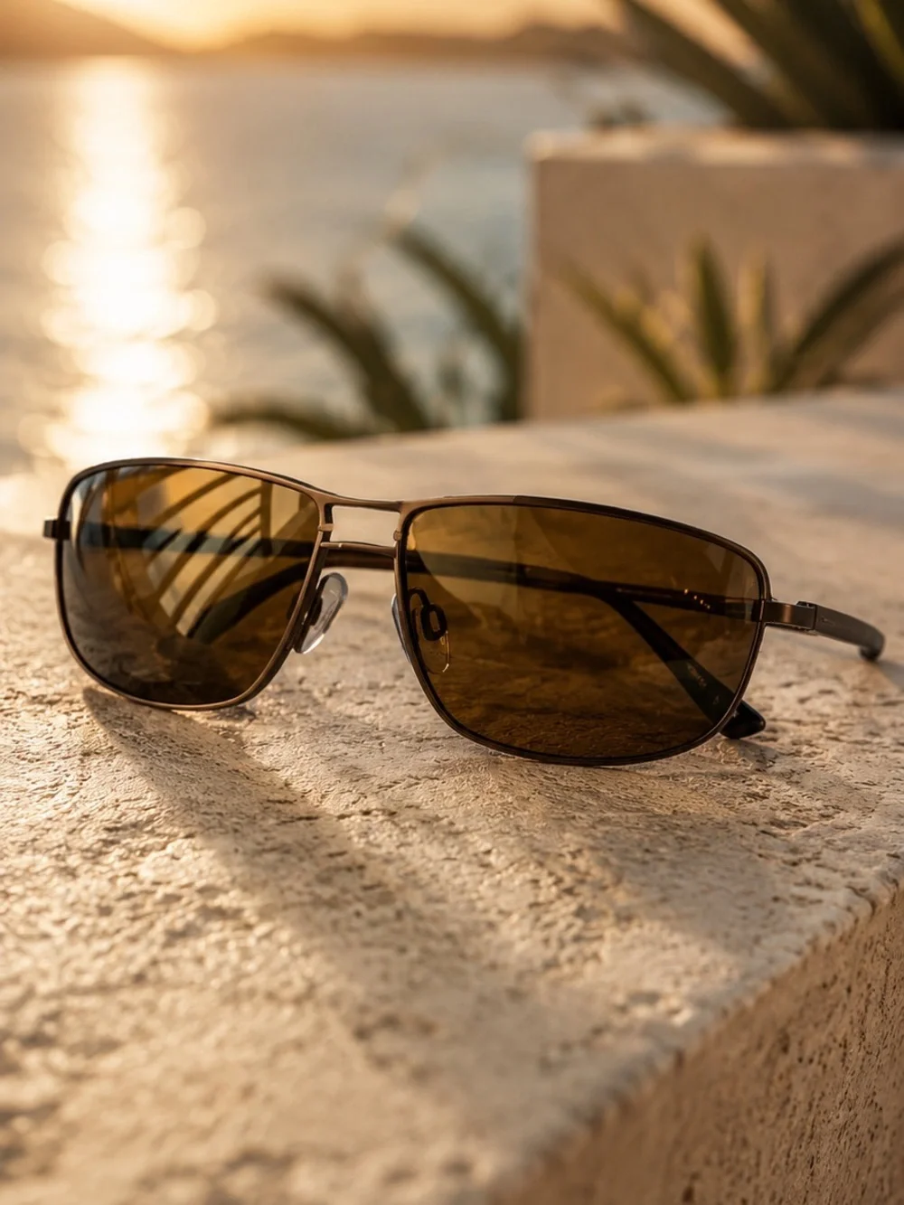 NWT Charmant • Double Bridge Polarized Sunglasses